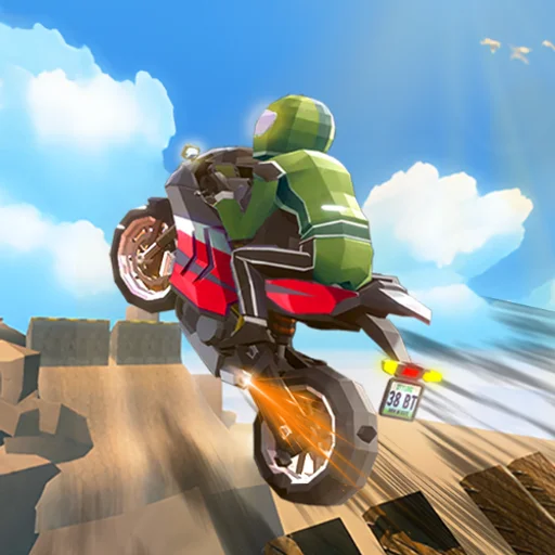 Cartoon Moto Stunt